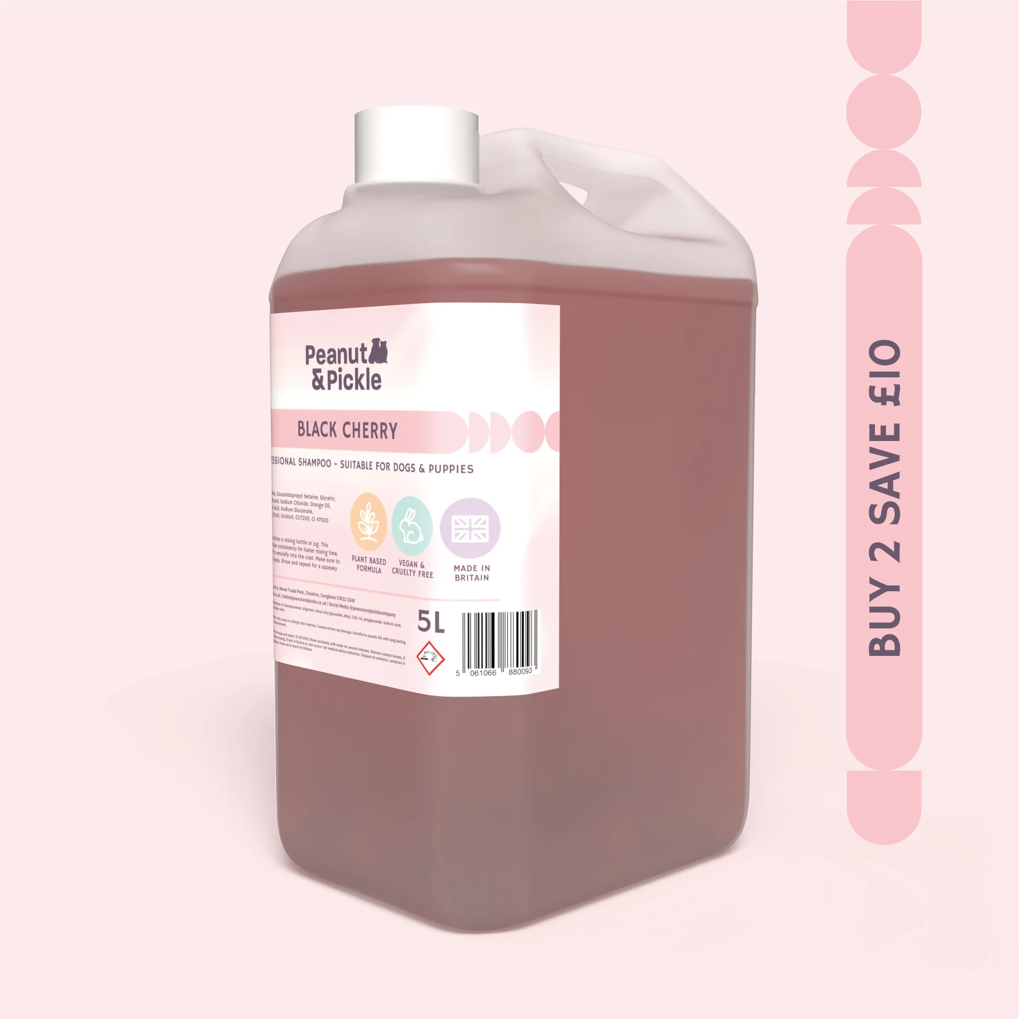 Black Cherry | ProBubble Dog & Puppy Shampoo | 5L - Image 3